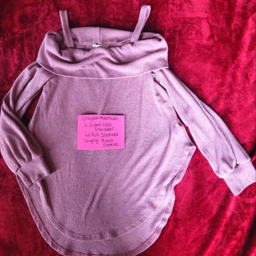 Cold shoulder sweater